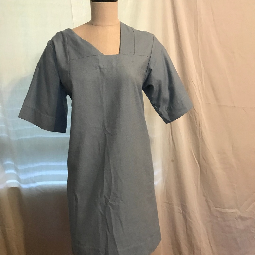 Blue Linen Dress/Tunic by Elise Bellegeer